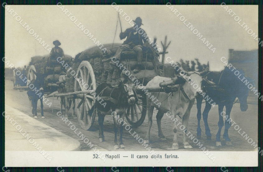 Napoli Città Costumi Carro Farina Ragozino 32 Foto cartolina MX7323 – fronte