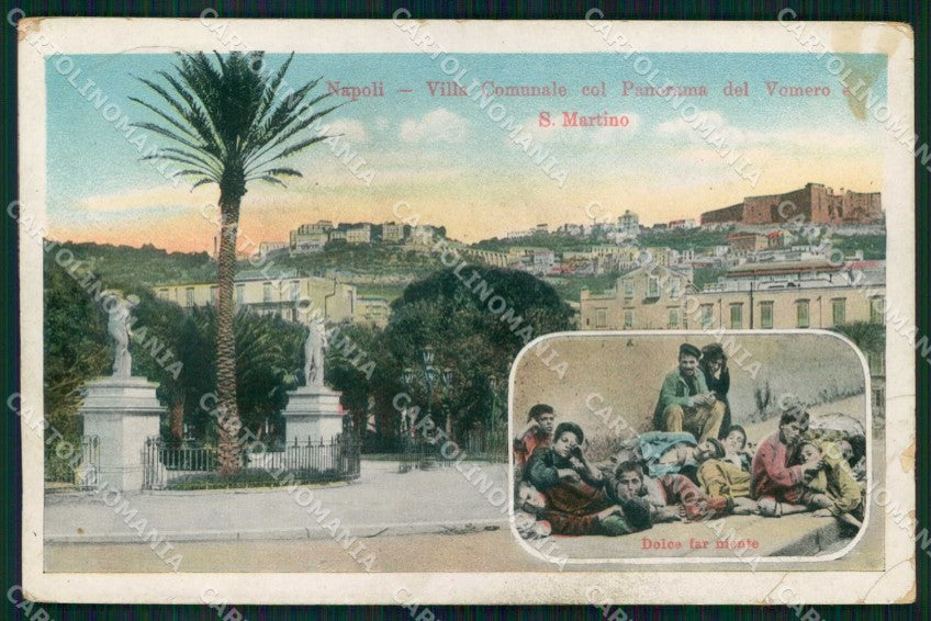 Napoli Città Costumi Dolce far Niente Foto cartolina MX7335 – fronte
