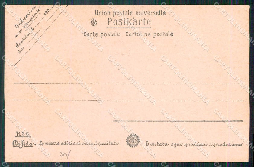 Napoli Città Ricordo di Costumi Playing cards NPG Foto cartolina MX7355 – retro