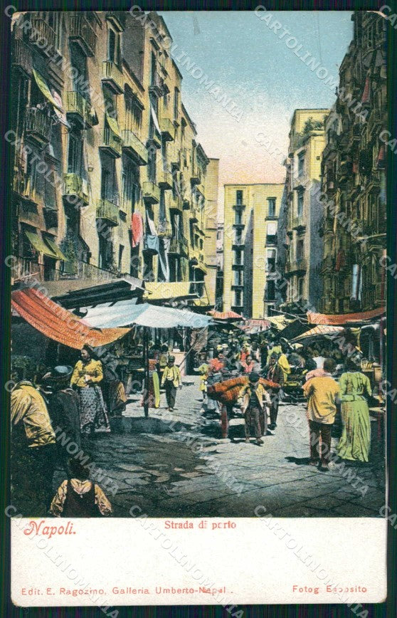 Napoli Città Strada Porto Ragozino 2844 cartolina MX7368 – fronte