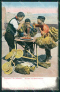 Napoli Città Costumi Monelli Mangia Maccheroni Ragozino 2780 cartolina MX7374 – fronte