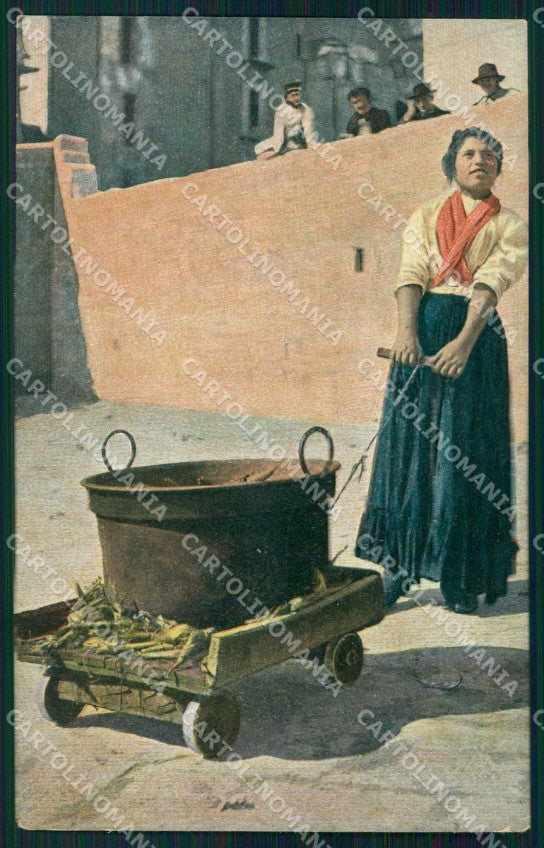 Napoli Città Costumi Venditrice Spighe Ragozino 2774 cartolina MX7400 – fronte