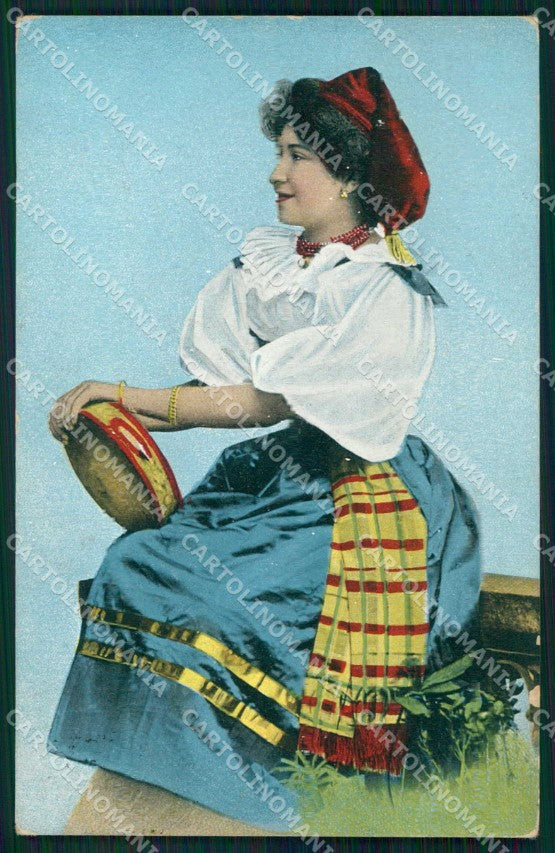 Napoli Sorrento Costumi Tipi Napoletani Ragozino 3568 cartolina MX7413 – fronte
