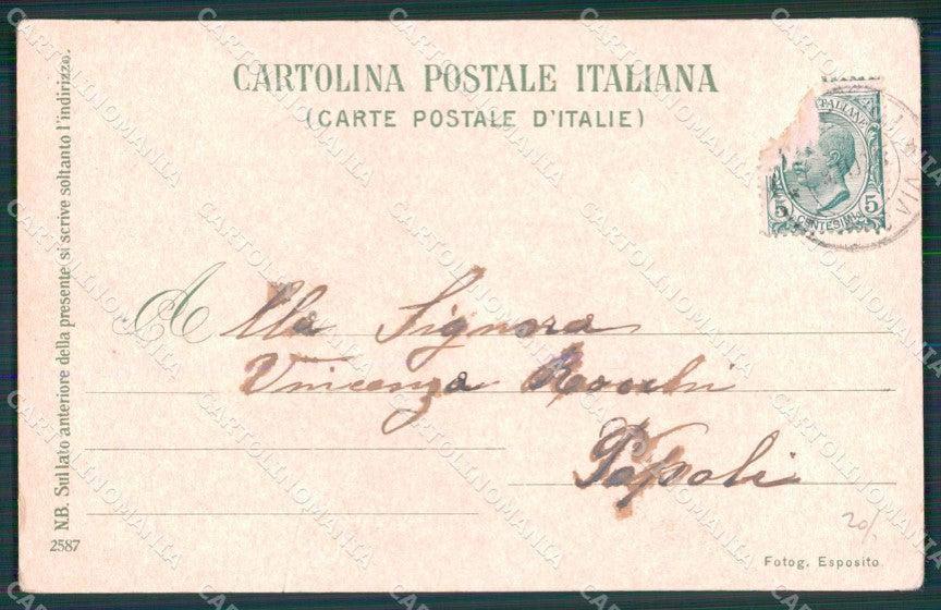 Napoli Città Costumi Venditore Ricotta Fresca Ragozino 2587 cartolina MX7423 – retro