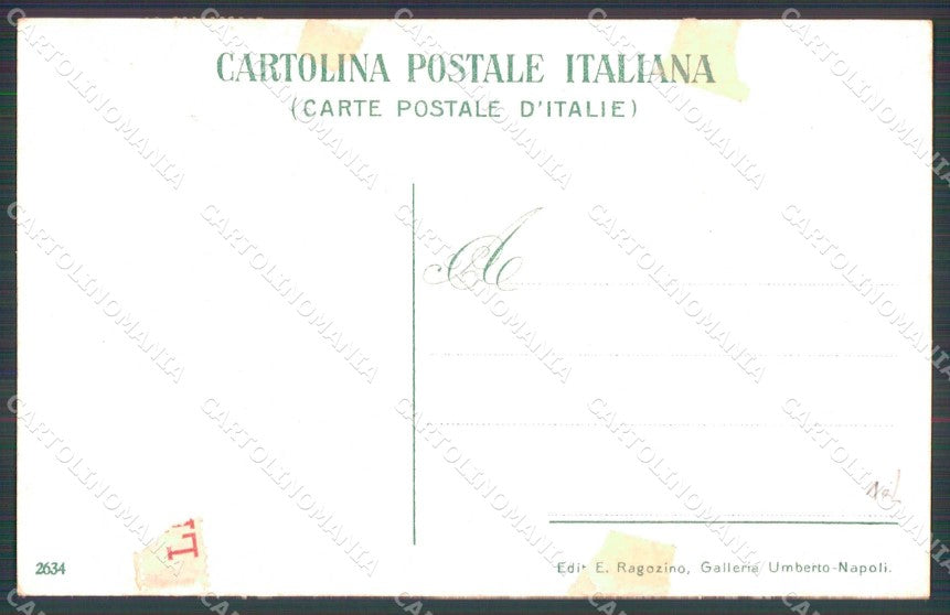 Napoli Città Costumi Mangia Maccheroni Ragozino 2634 cartolina MX7429 – retro