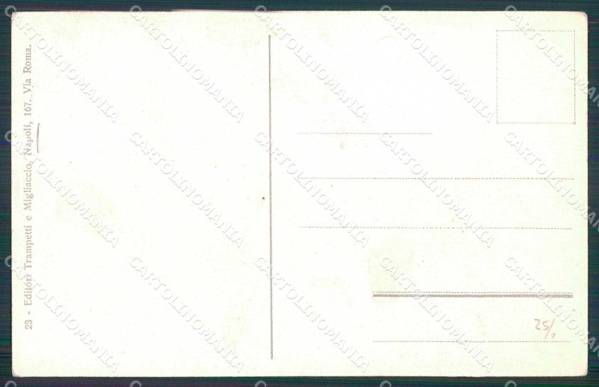Napoli Città Costumi Venditore Acqua cartolina MX7452 – retro