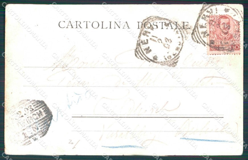 Napoli Città Costumi Acquaiolo Rommler 8751 PIEGHINE cartolina MX7457 – retro