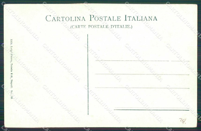 Napoli Città Costumi Venditore Anfore cartolina MX7508 – retro