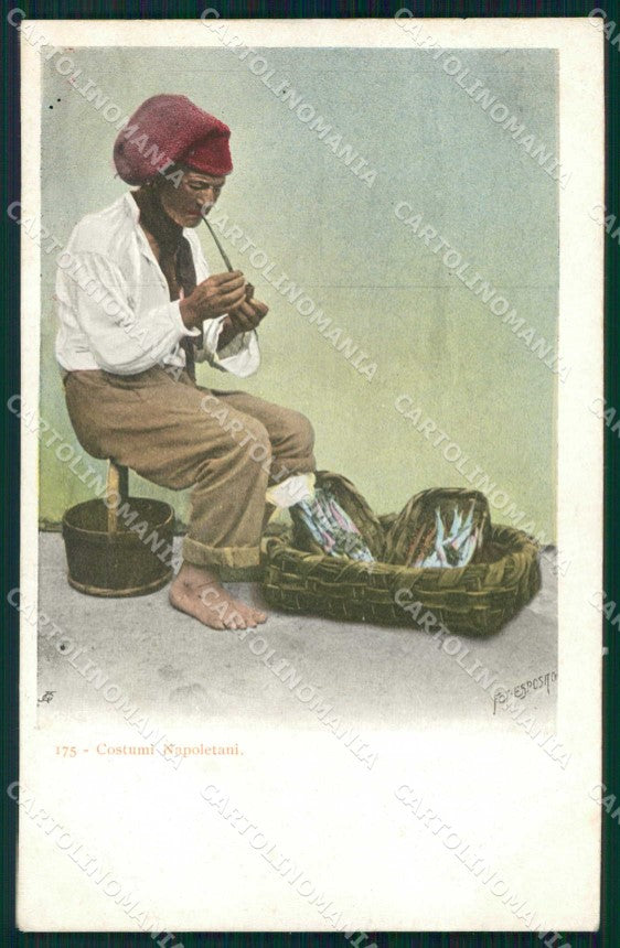 Napoli Città Tipi Napoletani Richter 175 FORI Esposito cartolina MX7515 – fronte