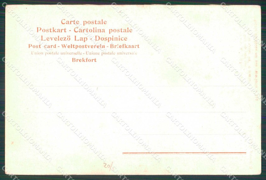 Napoli Città Costumi Prete cartolina MX7586 – retro