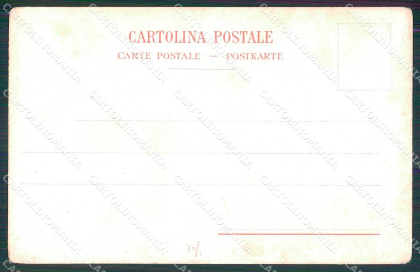 Napoli Città Costumi Venditrice Castagne Richter 360 PIEGHINA cartolina MX7589 – retro