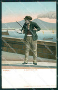 Napoli Città Costumi Cantastorie cartolina MX7598 – fronte