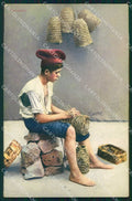 Napoli Città Costumi Pescatore cartolina MX7601 – fronte