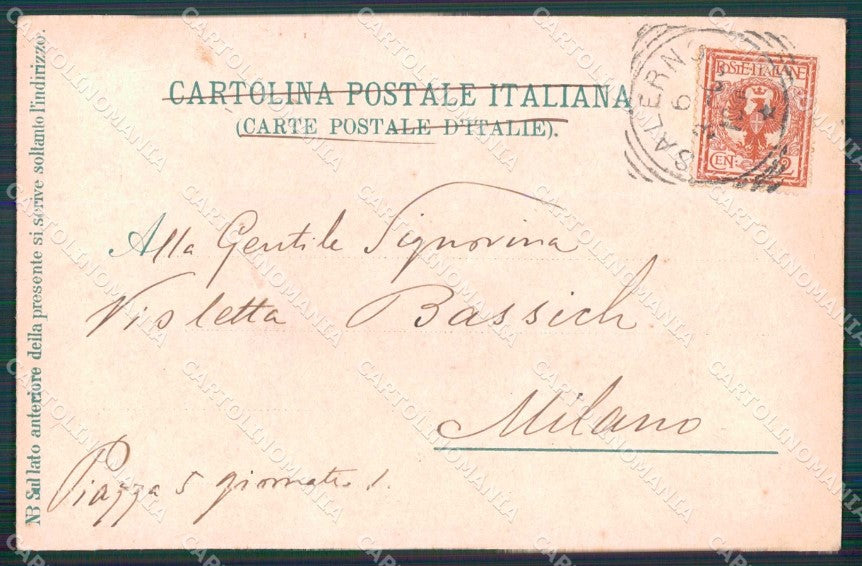 Napoli Città Costumi Venditore Agli PIEGA cartolina MX7609 – retro