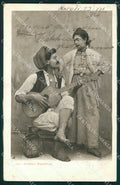 Napoli Città Tipi Napoletani Serenata Richter 100 Esposito cartolina MX7613 – fronte