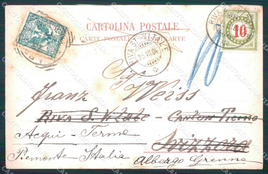 Napoli Città Tipi Napoletani Serenata Richter 100 Esposito cartolina MX7613 – retro