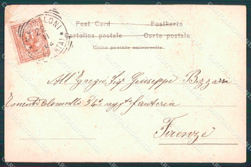 Napoli Città Costumi Scrivano Pubblico Alterocca 2147 PIEGHINA cartolina MX7621 – retro