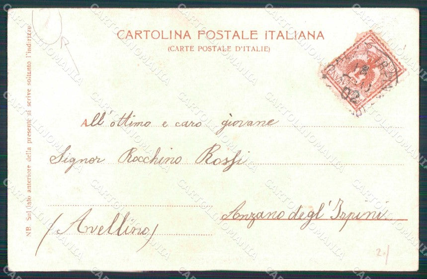 Napoli Città Costumi Venditore Agli Trenkler 14570 STRAPPINO cartolina MX7626 – retro