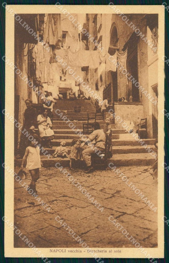 Napoli Città Costumi Lehnert Landrock SCOLLATA cartolina MX7659 – fronte