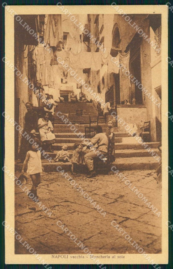Napoli Città Costumi Lehnert Landrock SCOLLATA cartolina MX7660 – fronte