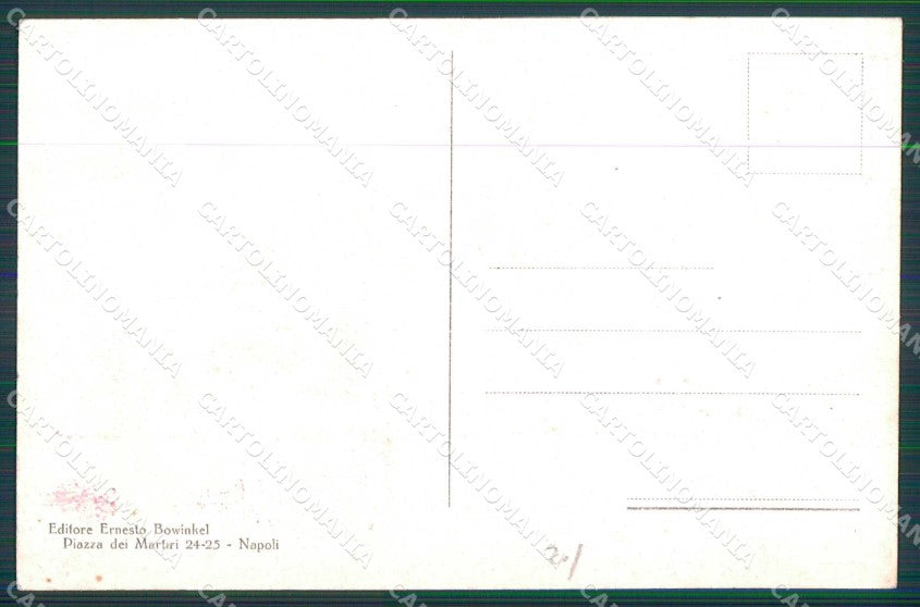 Napoli Città Costumi Tipi Campagnoli cartolina MX7676 – retro
