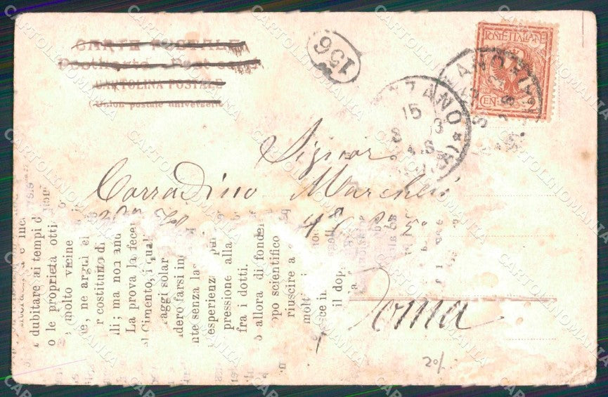 Napoli Città Costumi Scugnizzi COLLA cartolina MX7679 – retro