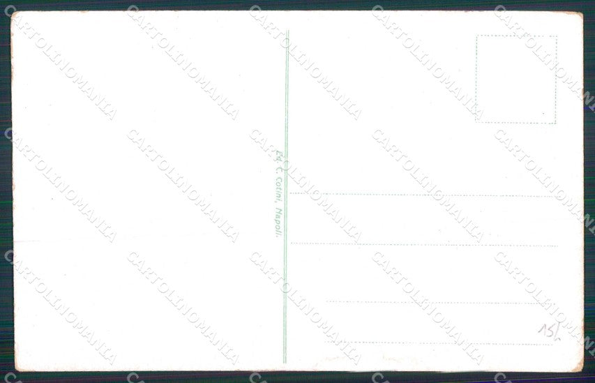 Napoli Città Costumi Mangia Maccheroni Venditori Scope cartolina MX7712 – retro