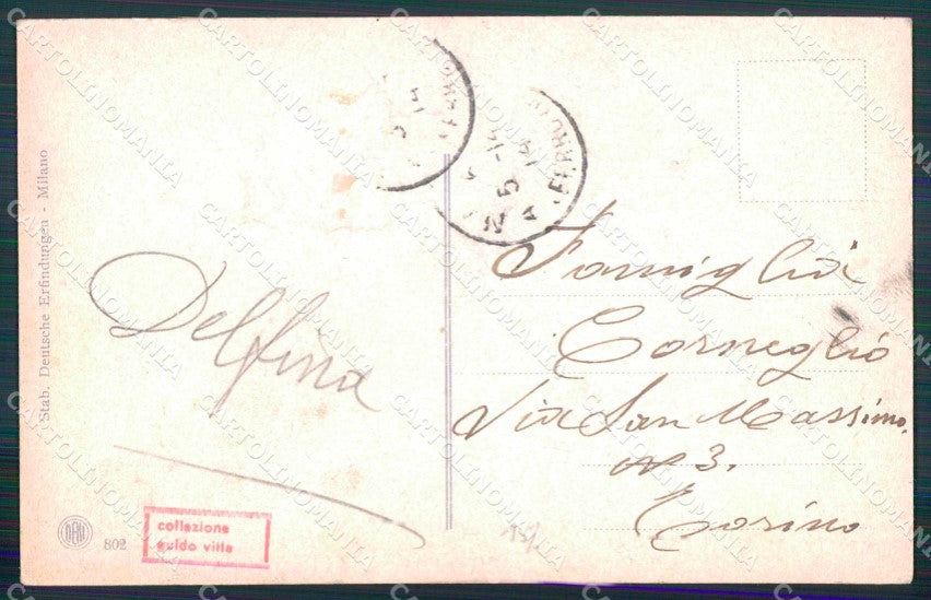 Napoli Città Costumi Mangia Maccheroni Venditori Scope cartolina MX7716 – retro