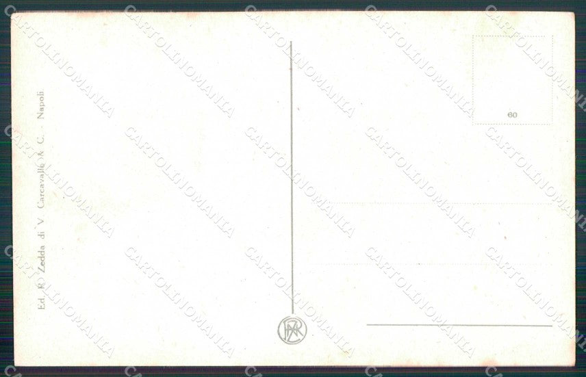 Napoli Città Costumi Mangia Maccheroni Venditori Scope cartolina MX7718 – retro
