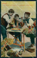 Napoli Città Costumi Mangia Maccheroni Venditori Scope cartolina MX7719 – fronte