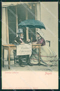 Napoli Città Costumi Scrivano Pubblico cartolina MX7744 – fronte
