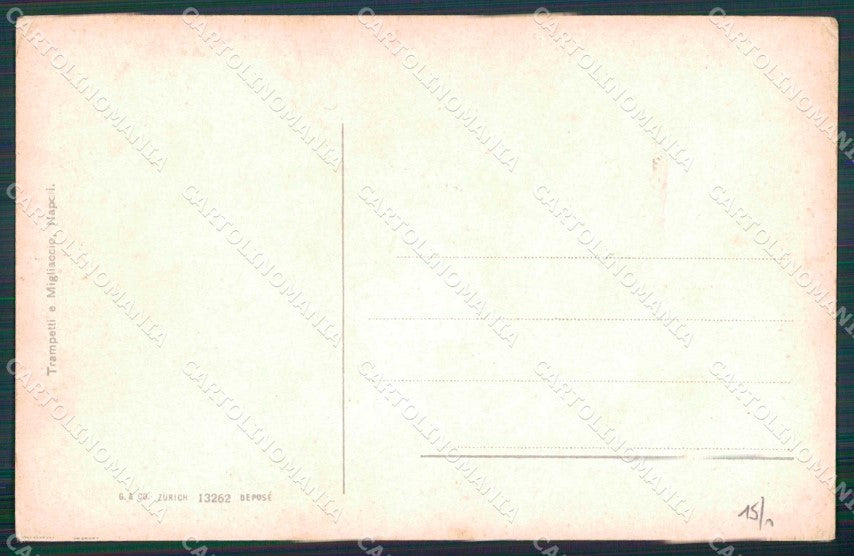 Napoli Città Costumi Venditore Tamburini cartolina MX7758 – retro