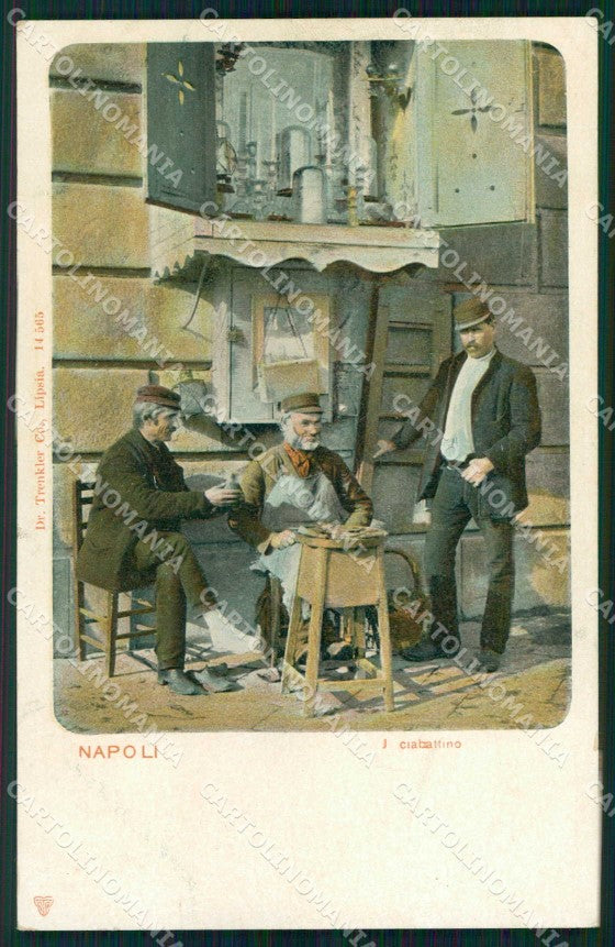 Napoli Città Costumi Ciabattino Trenkler 14565 cartolina MX7764 – fronte