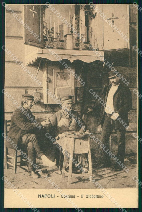 Napoli Città Costumi Ciabattino cartolina MX7765 – fronte