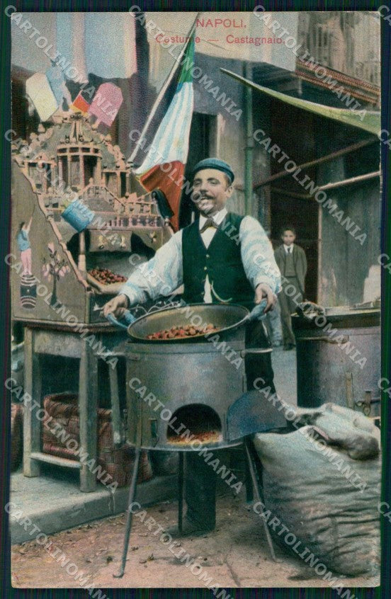 Napoli Città Costumi Castagnaio Foto cartolina MX7793 – fronte