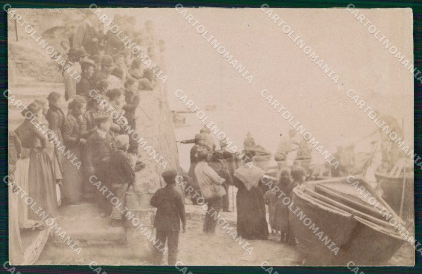 Napoli Città Sbarco Gente Foto cartolina MX7825 – fronte