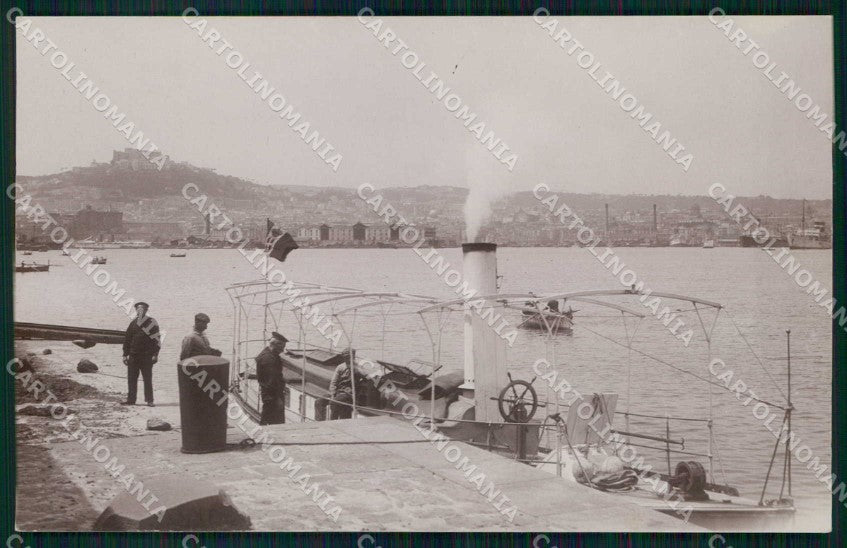 Napoli Città Attracco Vaporetto Foto cartolina MX7835 – fronte