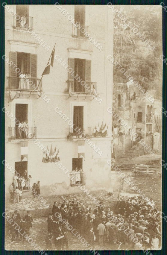 Napoli Città Commemorazione Bandiere Foto cartolina MX7881 – fronte
