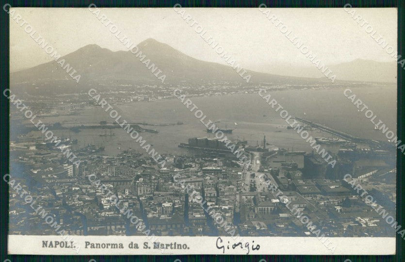 Napoli Città Veduta Generale Vesuvio NPG Foto cartolina MX7904 – fronte