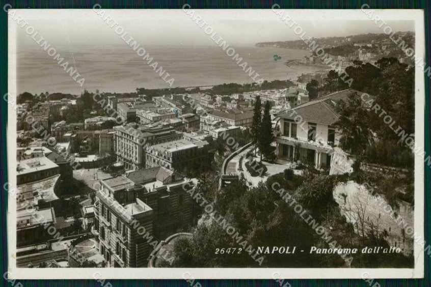 Napoli Città Veduta Generale PIEGHINA Foto cartolina MX7908 – fronte