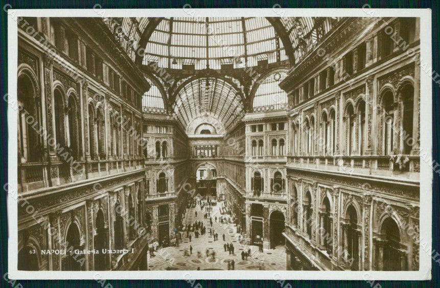 Napoli Città Galleria Umberto I Interno Foto cartolina MX7931 – fronte