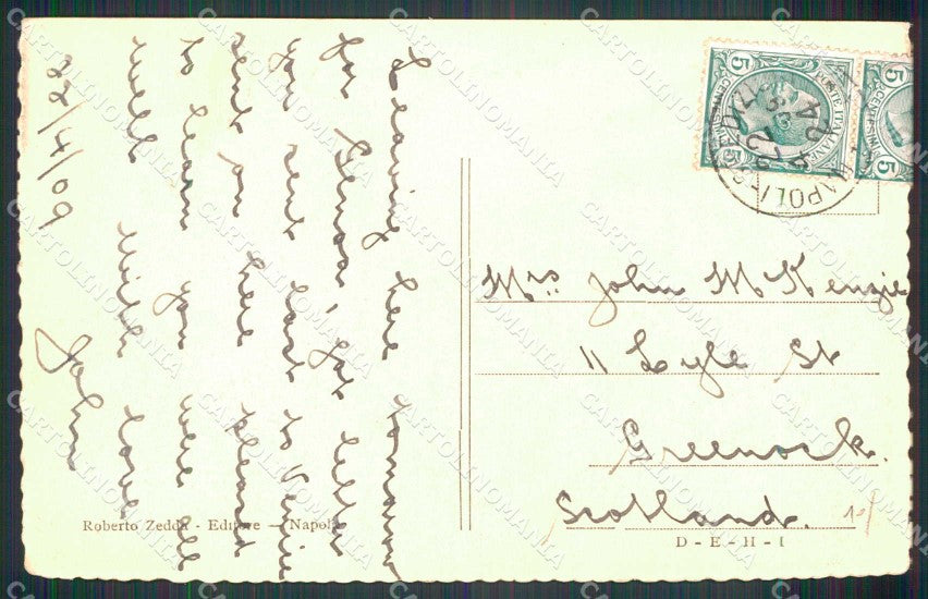 Napoli Città Posillipo Veduta Generale cartolina MX7932 – retro