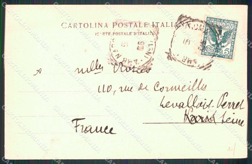 Napoli Città Veduta da Corso Vittorio Emanuele Ragozino 4117 cartolina MX7949 – retro