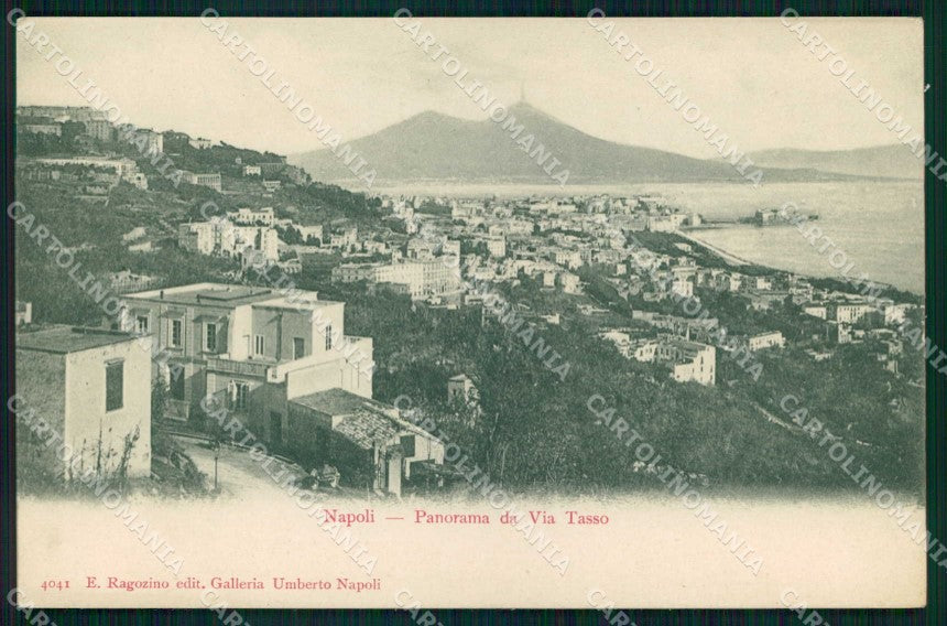 Napoli Città Veduta Generale da Via Tasso Ragozino 4041 cartolina MX7952 – fronte