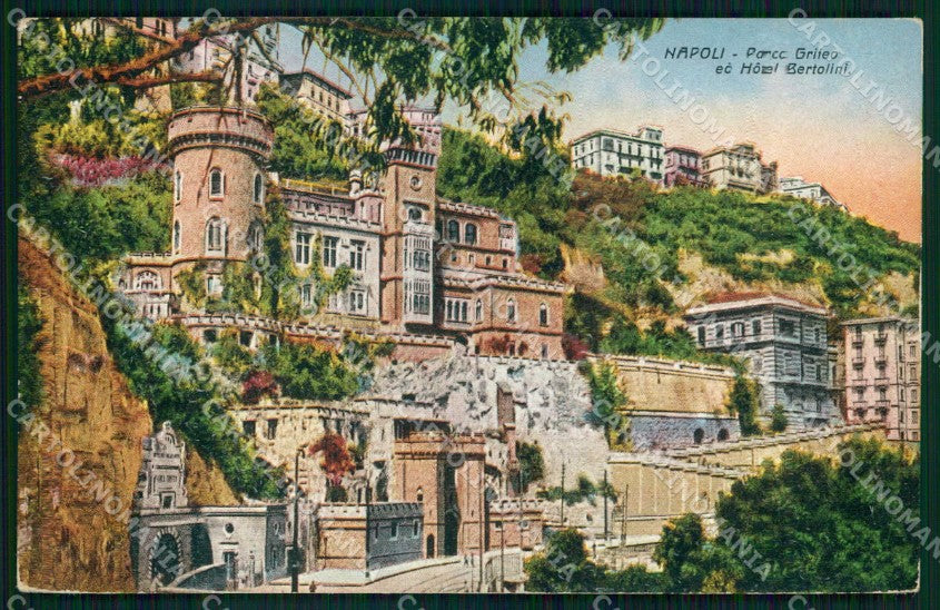 Napoli Città Parco Grifeo Hotel Bertolini cartolina MX7953 – fronte