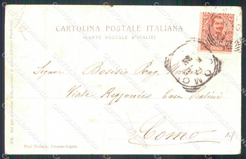 Napoli Città Castel Nuovo ABRASA PIEGHINA STRAPPO Trabert cartolina MX7954 – retro