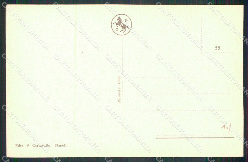 Napoli Città Mergellina Mestieri Pescatori cartolina MX7967 – retro