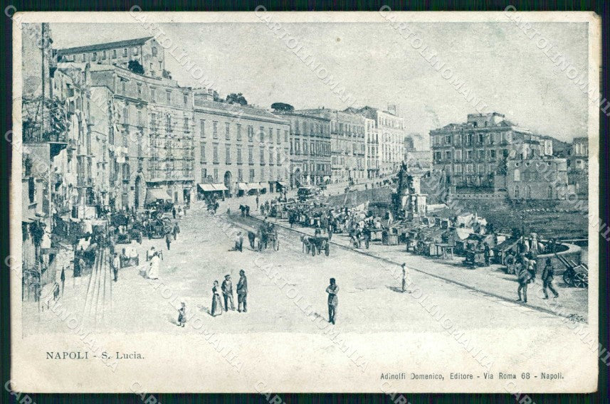 Napoli Città Strada Santa Lucia cartolina MX7970 – fronte