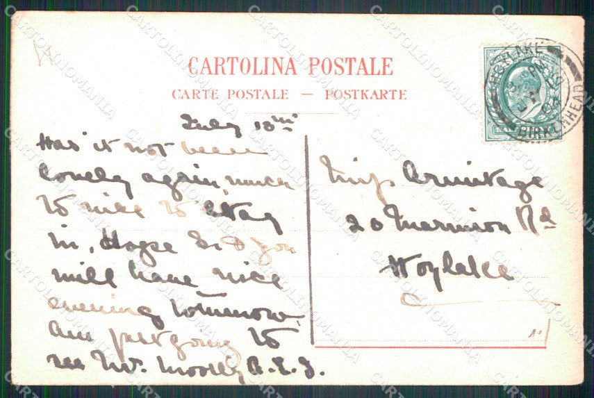 Napoli Città Strada Santa Lucia cartolina MX7970 – retro