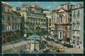 Napoli Città Piazza San Ferdinando Chiosco PIEGATA cartolina MX7972 – fronte